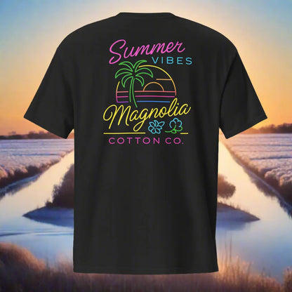 Summer Vibes Neon Pocket Tee – Magnolia Cotton Co. MagnoliaCottonCo. T-shirt  MagnoliaCottonCo.