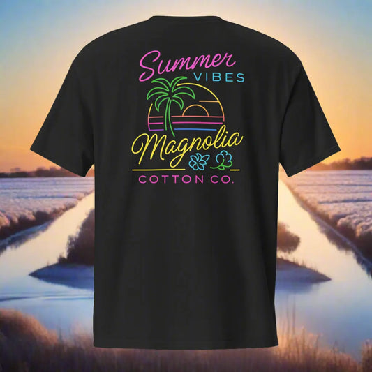 Summer Vibes Neon Pocket Tee – Magnolia Cotton Co. MagnoliaCottonCo. T-shirt  MagnoliaCottonCo.