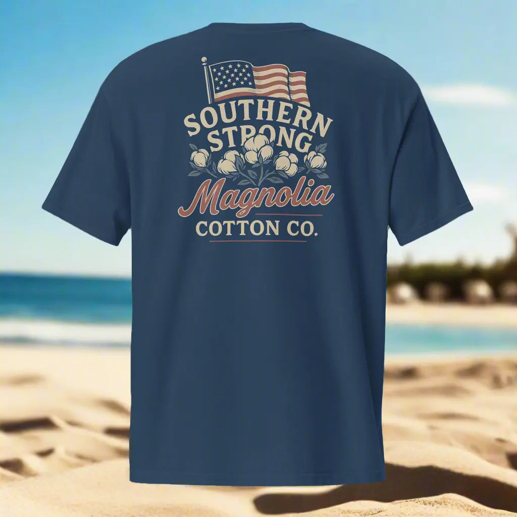 Wave Your Roots Southern Strong Tee – Magnolia Cotton Co. MagnoliaCottonCo. T-shirt  MagnoliaCottonCo.