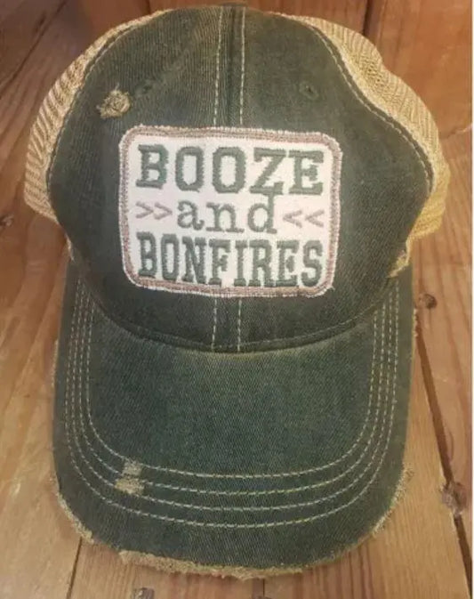 Booze & Bonfires Hat The Goat Stock