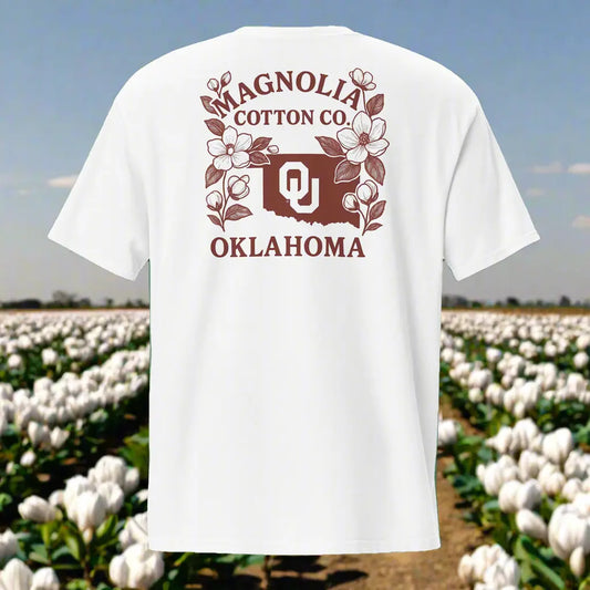 Magnolia Cotton Co. “Sooner Roots” Pocket Tee – Oklahoma Edition MagnoliaCottonCo. T-shirt  MagnoliaCottonCo.