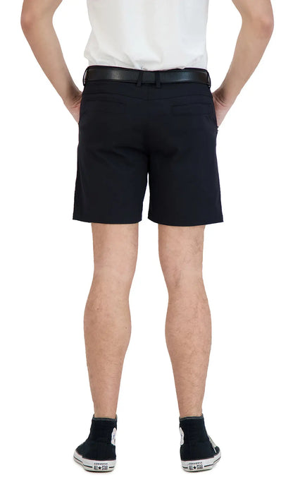 Everyday Stretch Shorts with  a Comfortable Built-In Liner - Business Casual Style- Black LEVINAS® Official Shorts  MagnoliaCottonCo.