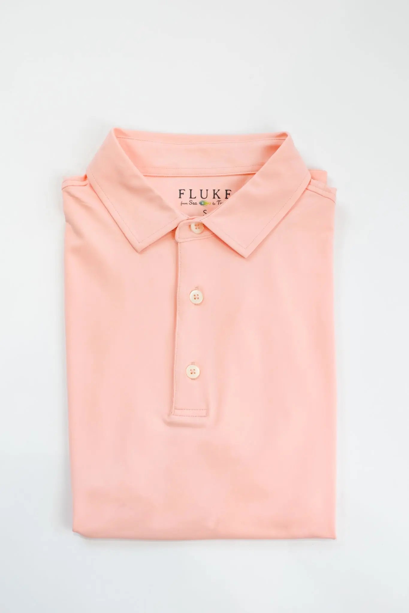 Solid Polo Fluke Apparel Co. Golf Polo Shirt 70.00 MagnoliaCottonCo. Pink / XXL