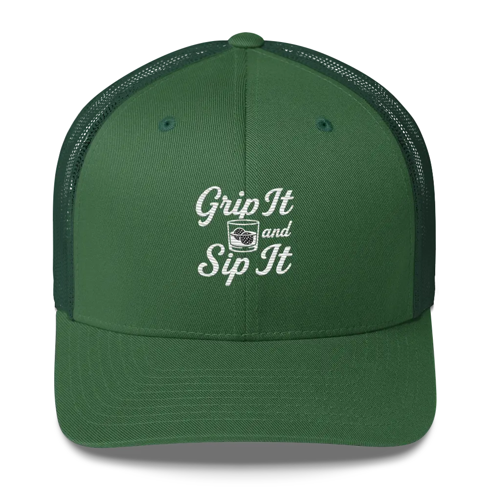 Grip It and Sip It Trucker Hat – Classic Golf Style with a Twist LXIX GOLF CLUB Hats 32.00 MagnoliaCottonCo. Evergreen