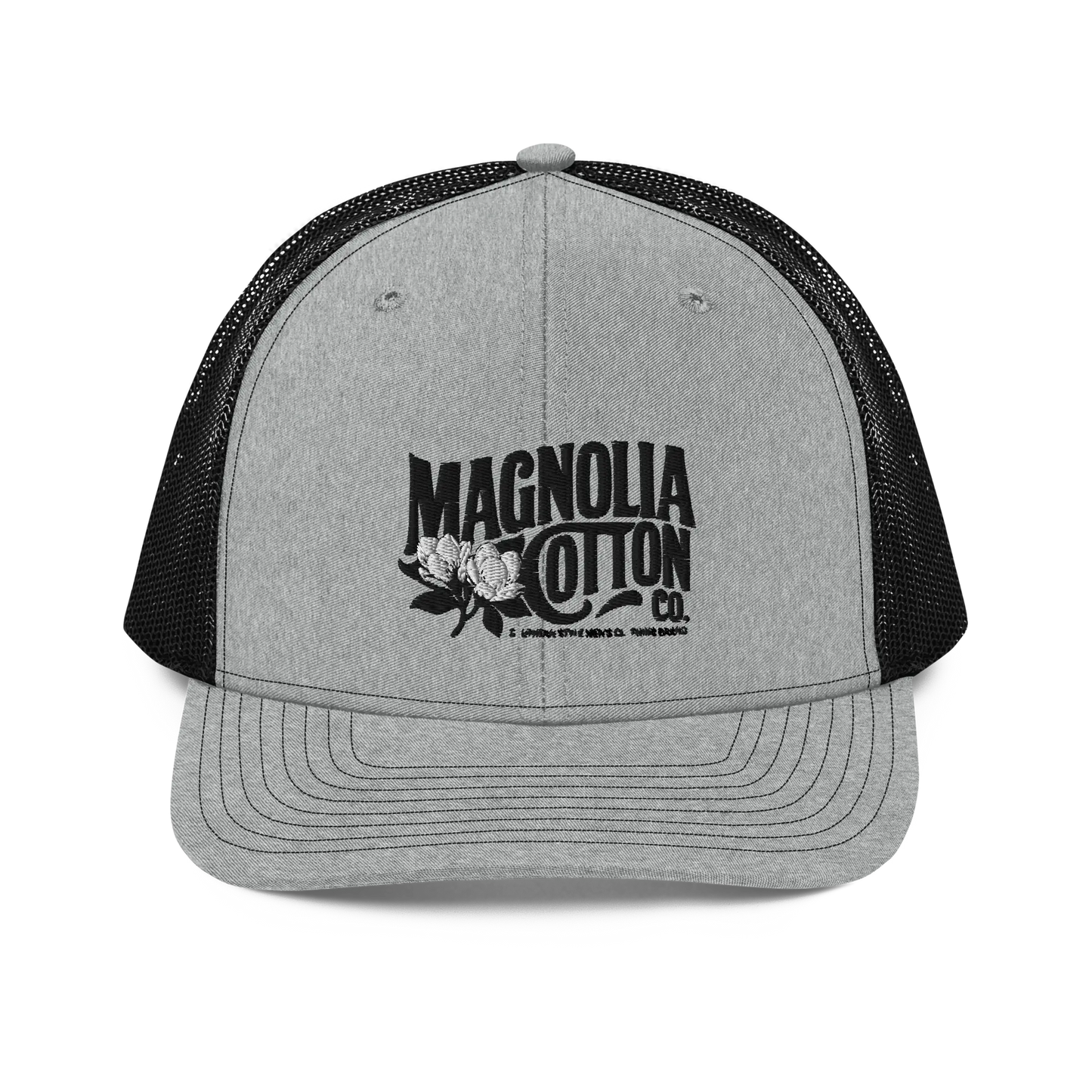 Magnolia Cotton Co. Richardson Trucker Hat – Icon Stitch Edition MagnoliaCottonCo. Hat 30.00 MagnoliaCottonCo. Heather Grey / Black