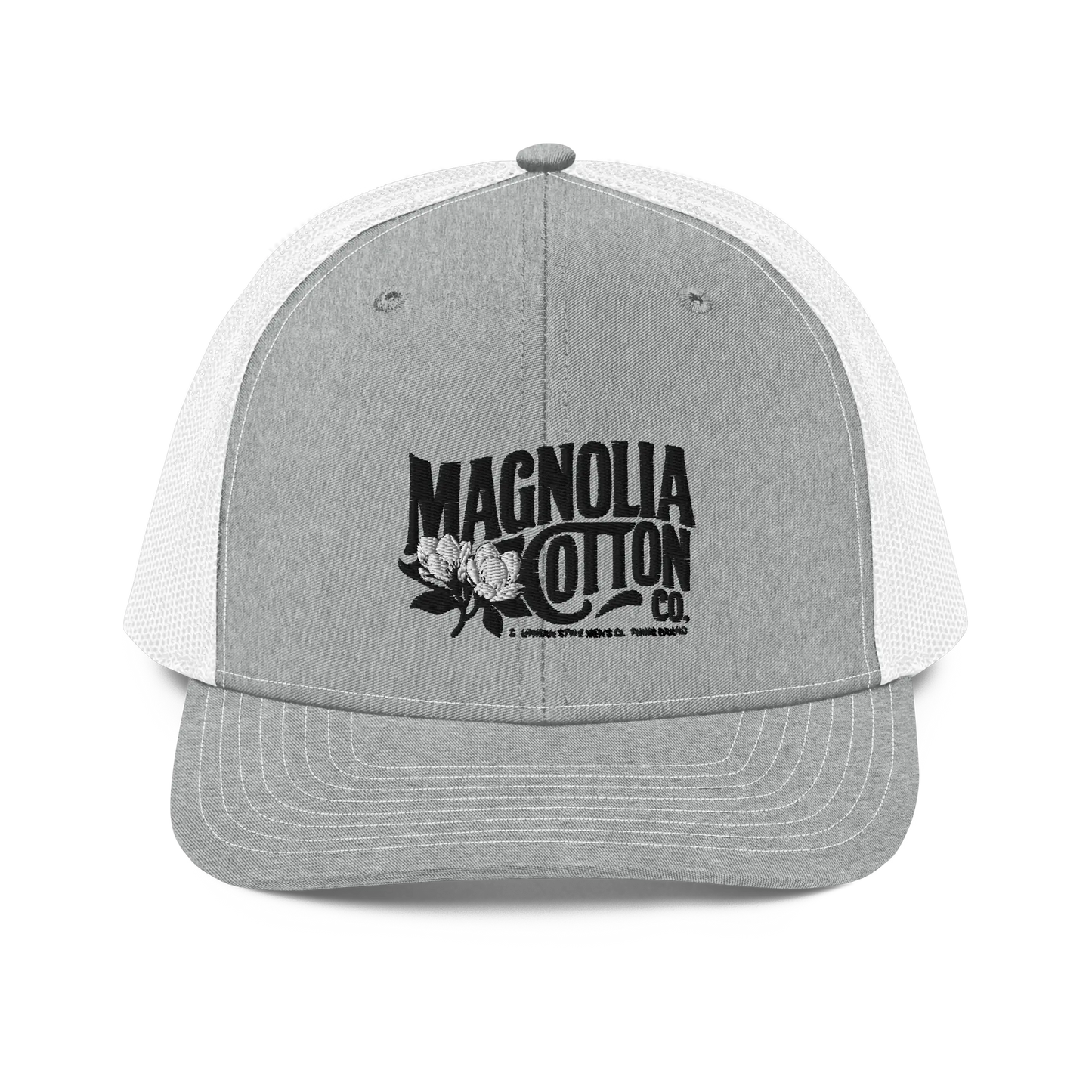 Magnolia Cotton Co. Richardson Trucker Hat – Icon Stitch Edition MagnoliaCottonCo. Hat 30.00 MagnoliaCottonCo. Heather Grey/White