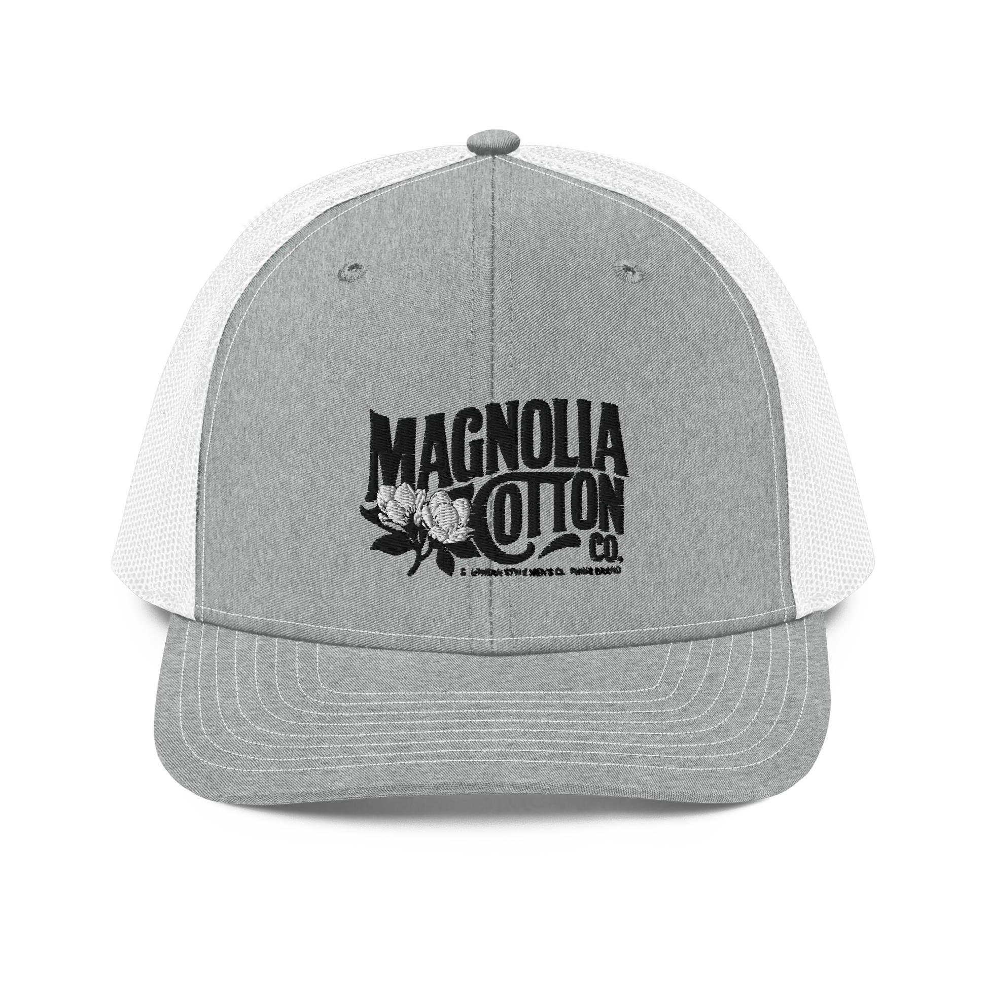 Magnolia Cotton Co. Richardson Trucker Hat – Icon Stitch Edition MagnoliaCottonCo. Hat 30.00 MagnoliaCottonCo. Heather Grey/White